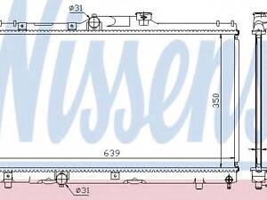 Радіатор охолодження TOYOTA COROLLA (вир-во Nissens) NISSENS 64786A на TOYOTA COROLLA седан (_E10_)