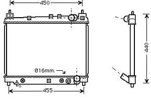 Радіатор охолодження TOYOTA ECHO (_P1_) / TOYOTA YARIS (_P1_) 1999-2006 г.
