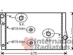 Радіатор охолодження VAN WEZEL 06002410 на BMW X6 (E71, E72)