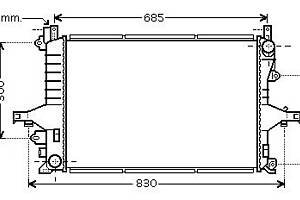Радіатор охолодження VOLVO V70 (285) / VOLVO S80 (184) 1997-2010 г.