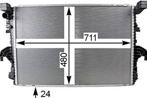 Радіатор охолодження VW CALIFORNIA T6 (SGC, SGG, SHC) 2015- г.
