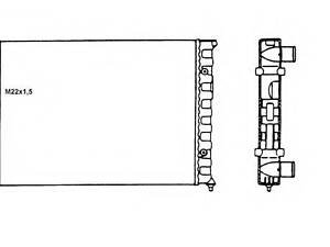 Радиатор охлаждения VW Golf 1.4 91-97/Vento 92-98