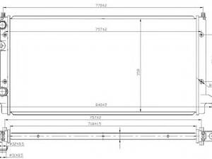Радиатор охлаждения VW Passat 1.9D/TD/TDI 10/93-9/96 (AAZ/1Z)