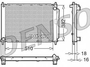 Радиатор охлаждения DENSO DRM23100 на RENAULT MODUS/GRAND MODUS (F/JP0_)