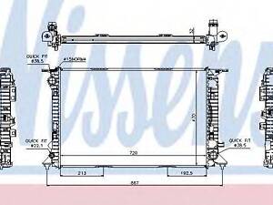 Радиатор охлаждения NISSENS 60317 на AUDI A7 Sportback (4GA, 4GF)