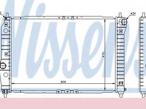 Радіатор охолоджування NISSENS 61645 на CHEVROLET KALOS