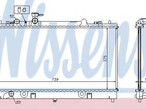 Радіатор охолоджування NISSENS 62464A на MAZDA ATENZA Наклонная задняя часть (GG)