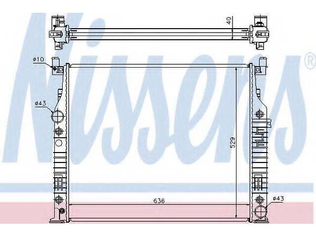 Радіатор охолоджування NISSENS 62576A на MERCEDES-BENZ G-CLASS (W461) - Фото 1
