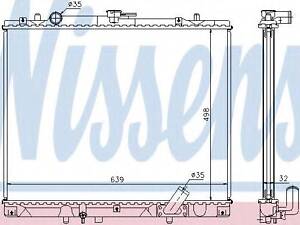 Радиатор охлаждения NISSENS 62895A на MITSUBISHI G-WAGON (K90)