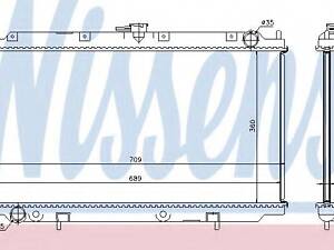 Радиатор охлаждения NISSENS 62927A на NISSAN PRIMERA (P11)