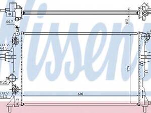 Радіатор охолоджування NISSENS 632461 на OPEL ASTRA G Наклонная задняя часть (F48_, F08_)