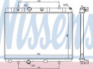 Радиатор охлаждения NISSENS 636007 на CITROËN DS3