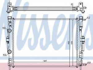 Радиатор охлаждения NISSENS 63769 на RENAULT MEGANE II седан (LM0/1_)