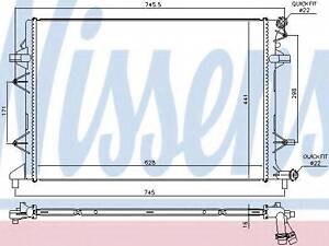 Радіатор охолоджування NISSENS 65017 на VW VENTO IV (162, 163)