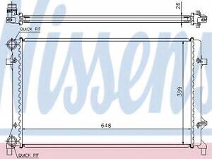 Радиатор охлаждения NISSENS 65277 на VW GOLF VI (5K1)