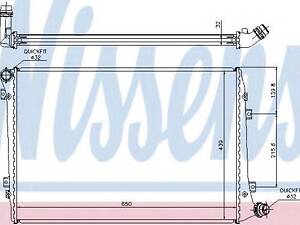 Радіатор охолоджування NISSENS 65291A на VW CADDY III фургон (2KA, 2KH, 2CA, 2CH)