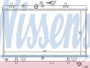 Радіатор охолоджування NISSENS 66665 на KIA RIO универсал (DC)