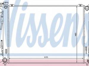 Радіатор охолоджування NISSENS 67508 на HYUNDAI i45 VI седан (YF)