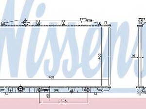 Радіатор охолоджування NISSENS 68138 на HONDA ACCORD EURO VIII седан (CU)