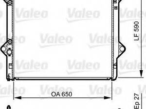Радиатор охлаждения VALEO 735569 на TOYOTA LAND CRUISER PRADO (LJ12_, KDJ12_, KZJ12_, GRJ12_, TRJ12_)