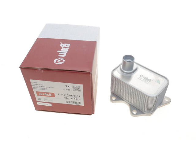 Радіатор оливний Vika 11170597901 Skoda Superb; Audi Q3, A6, A5, A4, A8, A3, TT; Volkswagen Amarok, Passat, Multivan, Sh - Фото 1