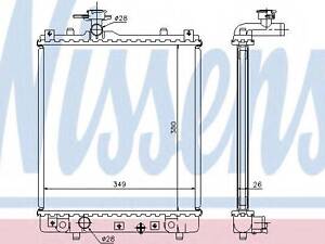 Радиатор OP AGILA A(00-)1.0 и 12V(+)[OE 1300 220] NISSENS 63014A на OPEL AGILA(A)(H00)