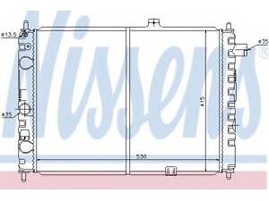 Радіатор OP ASCONA C(81-)1.6(+)[OE 1302 192] NISSENS 63170 на OPEL KADETT D (31_-34_, 41_-44_)