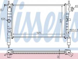 Радіатор OP ASTRA F(91-)1.4(+)[OE 1300 112] NISSENS 632761 на OPEL ASTRA F Наклонная задняя часть (53_, 54_, 58_, 59_)