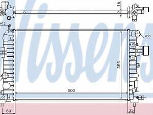 Радіатор OP ASTRA H(04-)1.2 i 16V(+)[OE 1300 265] NISSENS 630744 на OPEL ASTRA H универсал (L35)