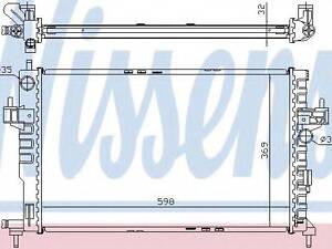 Радиатор OP COMBO(00-)1.7 DTi(+)[OE 9196694] NISSENS 63009A на OPEL VITA C (F08, F68)