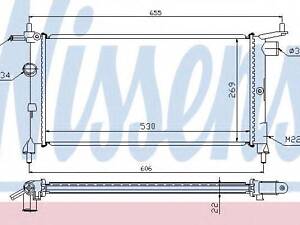 Радиатор OP COMBO(93-)1.2 i(+)[OE 1300 149] NISSENS 632851 на OPEL VITA B (73_, 78_, 79_)
