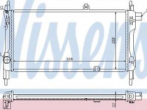 Радіатор OP KADETT E(84-)1.2(+)[OE 1302 026] NISSENS 632381 на OPEL KADETT E Наклонная задняя часть (33_, 34_, 43_, 44_)