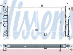 Радіатор OP KADETT E(84-)1.6(+)[OE 1302 029] NISSENS 632741 на OPEL KADETT E Наклонная задняя часть (33_, 34_, 43_, 44_)