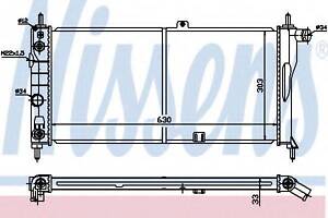Радіатор OP KADETT E(84-)1.6(+)[OE 1302 030] NISSENS 632751 на OPEL KADETT E Наклонная задняя часть (33_, 34_, 43_, 44_)