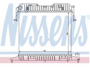 Радіатор OP OMEGA A(86-)1.8(+)[OE 1300 009] NISSENS 63043 на OPEL OMEGA A (16_, 17_, 19_)