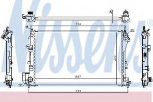 Радіатор OP SIGNUM(02-)1.8 i 16V(+)[OE 1300 244] NISSENS 63024A на SAAB 9-3 седан (YS3F)