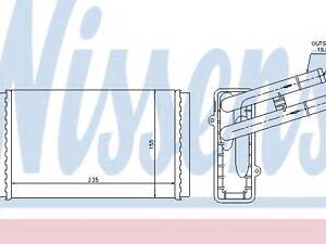 Радіатор опалення NISSENS 70221 на AUDI 4000 (89, 89Q, 8A, B3)