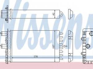 Радіатор опалення NISSENS 73974 на VW TRANSPORTER / CARAVELLE Mk IV автобус (70XB, 70XC, 7DB, 7DW)
