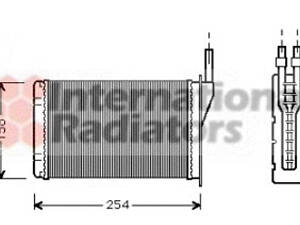 Радіатор опалювача RENAULT EXPRESS/R5/R9/R11 (Van Wezel)