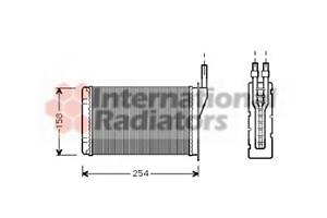 Радіатор опалювача RENAULT EXPRESS/R5/R9/R11 (Van Wezel)
