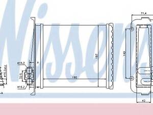 Радиатор отопителя салона First Fit NISSENS 73640 на VOLVO 850 (LS)