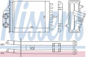 Радіатор опалювача салону First Fit