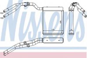Радіатор опалювача салону First Fit