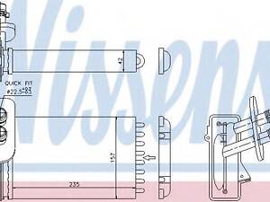 Радіатор опалювача салону NISSENS 73921 на VW POLO седан (6KV2)