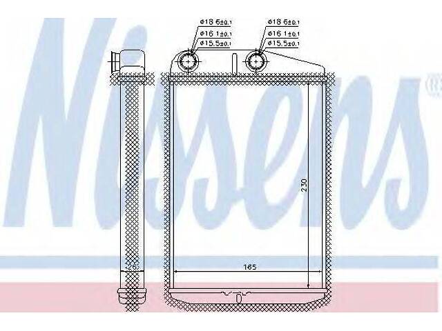 Радиатор отопителя салона PEUGEOT 6448R0 на FIAT DUCATO фургон (250, 290) - Фото 1