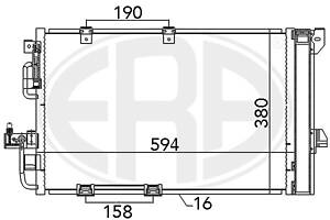 Радиатор OPEL ASTRA G (T98) / OPEL ZAFIRA A (T98) 1998-2009 г.