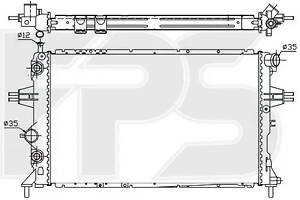 Радіатор Opel Astra G