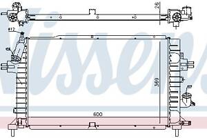Радиатор OPEL ASTRA H (A04) / OPEL ZAFIRA B (A05) / OPEL ASTRA H GTC (A04) 2004-2019 г.