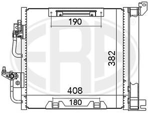 Радиатор OPEL ASTRA H (A04) / OPEL ZAFIRA B (A05) / OPEL ASTRA H GTC (A04) 2004-2019 г.