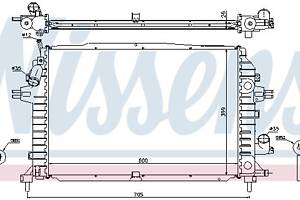 Радиатор OPEL ASTRA H (A04) / OPEL ZAFIRA B (A05) 2004-2019 г.